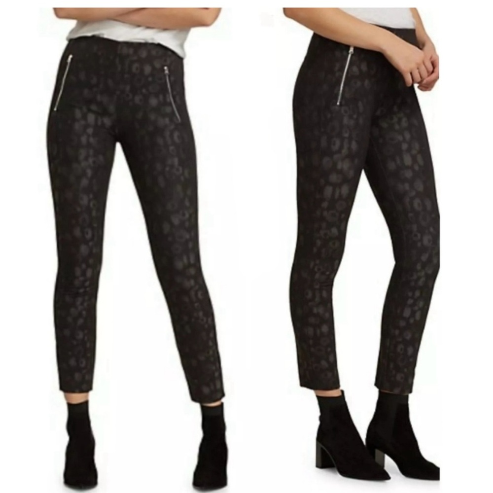 rag & bone Black Leopard Print Women's Pants size 0